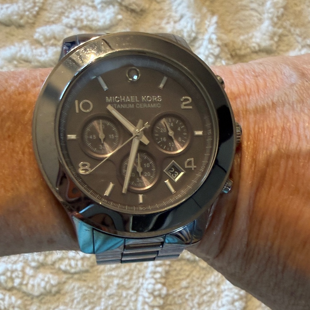 Michael Kors Silver Chronograph Watch